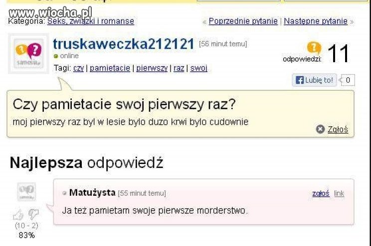 Pierwszy raz...