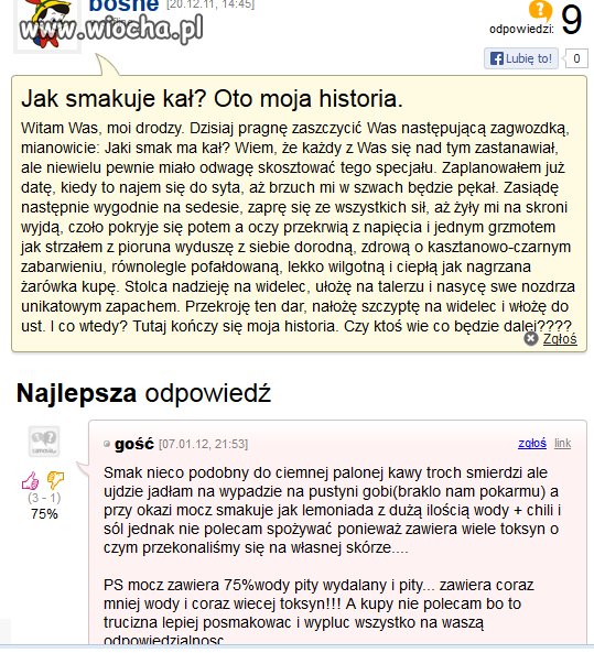 Każdy ma swoje smaki