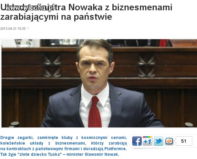 Sławomir Nowak rządzi ministerstwem jak książę.