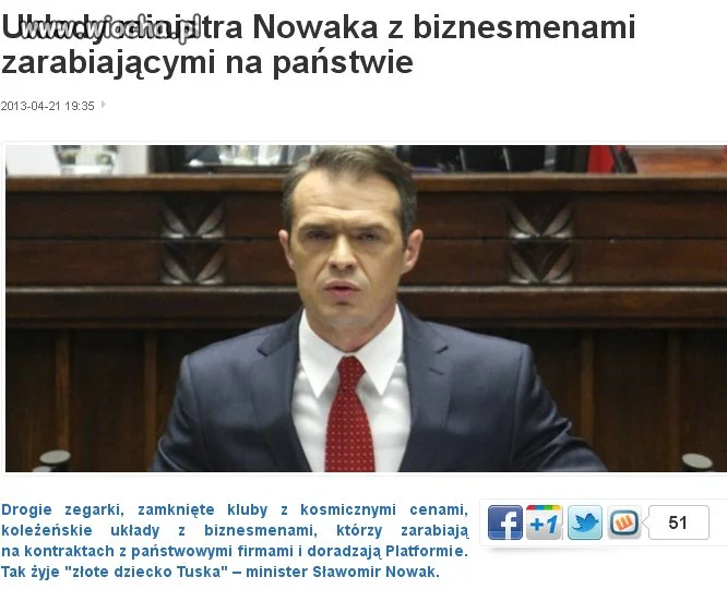 Sławomir Nowak rządzi ministerstwem jak książę.
