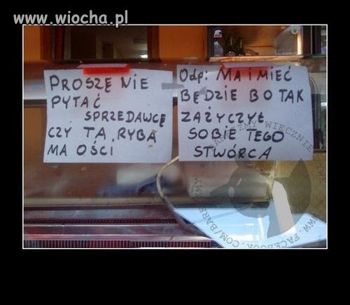 Sprzedawca szczery do bólu ...