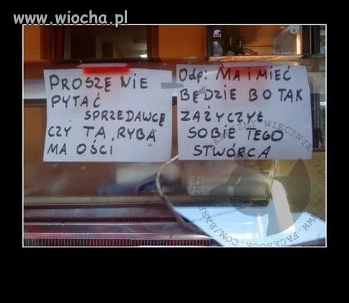 Sprzedawca szczery do bólu ...