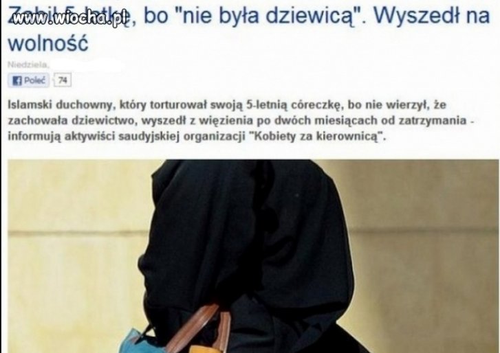Zabił swoją córkę bo nie wierzył że jest dziewicą.