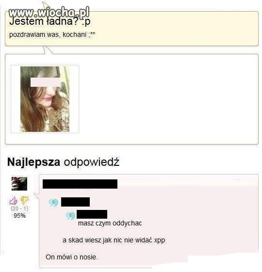 "Jestem ładna"?