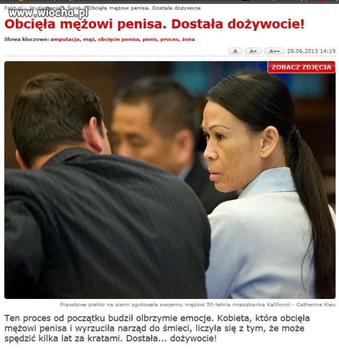 Dożywocie za penisa