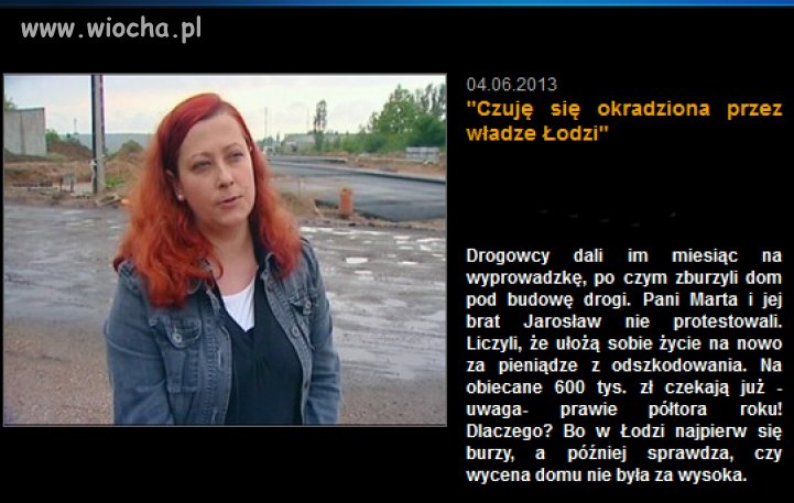 Okradziona przez władze Łodzi
