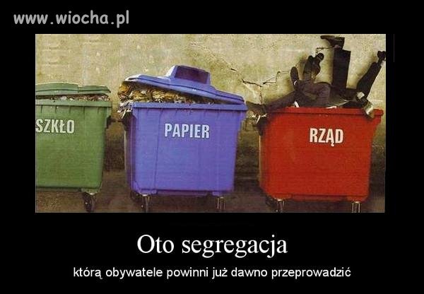 Polacy kiedy wy się nauczycie segregować!