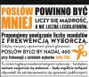 Posłów powinno być mniej ...