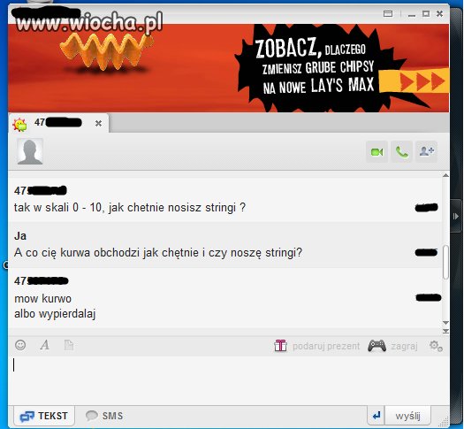 Ankieta na G-G jak chętnie nosisz stringi.