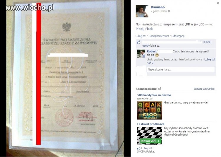 Nie ma jak zdać z "lampasem"