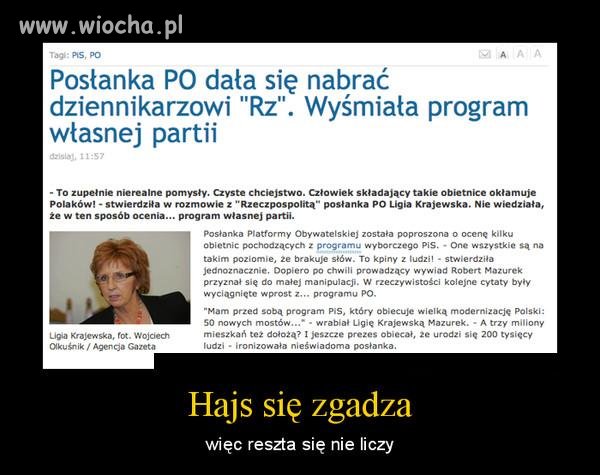 Hajs się zgadza 