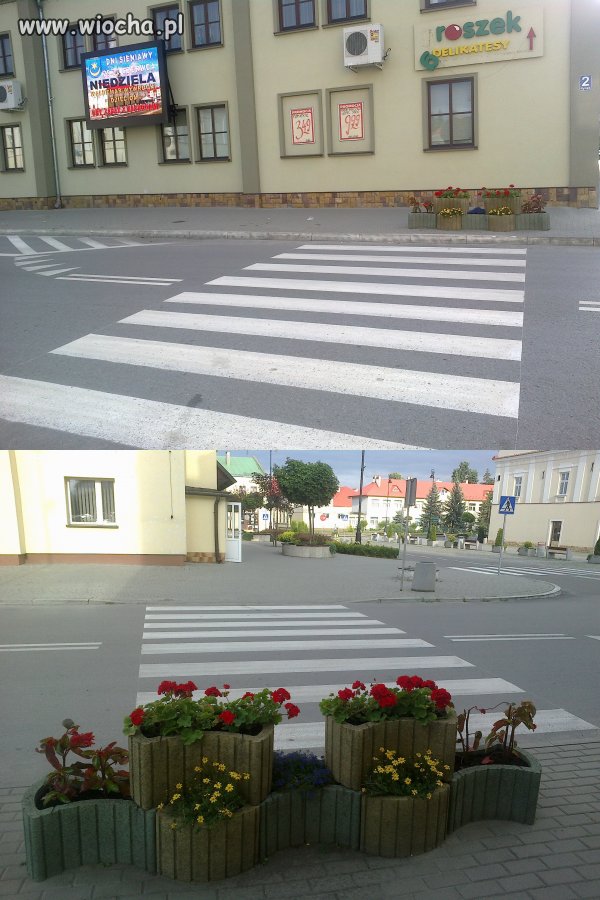 Nowe przejście dla pieszych w Sieniawie