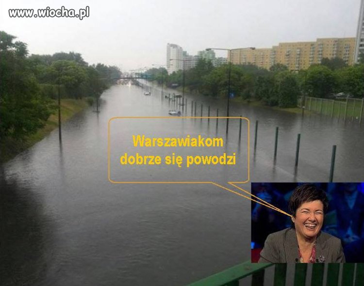 Warszawiakom dobrze się powodzi