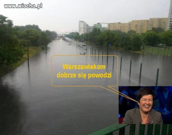 Warszawiakom dobrze się powodzi