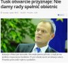 Tusk otwarcie przyznaje...Nie spełni obietnic...