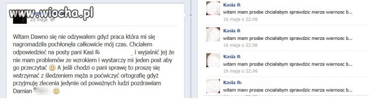 Zamiast sprawdzać męża