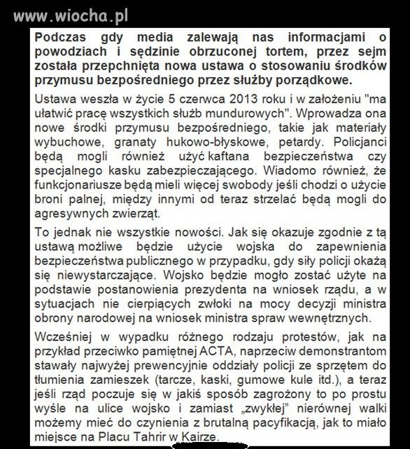 I kolejna ustawa poszła