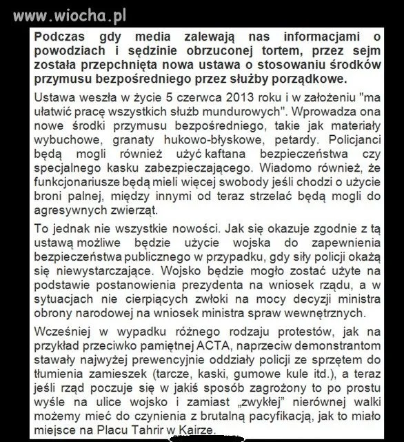 I kolejna ustawa poszła