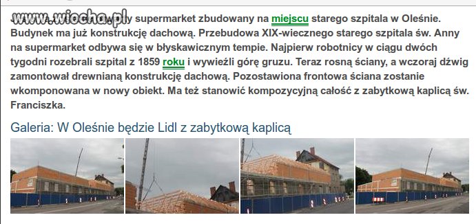 Olesno Śl. -  powstaje jedyny w Polsce ...