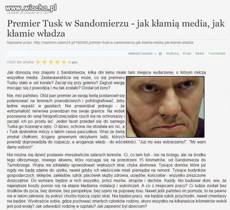 Premier Tusk w Sandomierzu