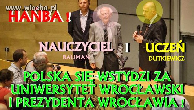 Wstyd, na uczelnie zaproszono