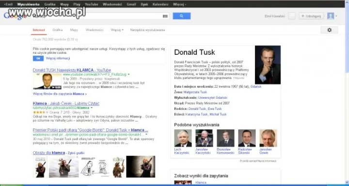 Wystarczy wpisać w google KŁAMCA
