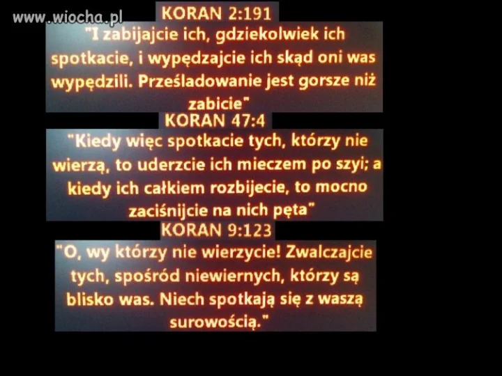 Koran religią pokoju...