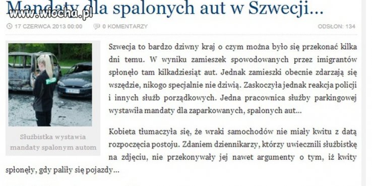 Dostali mandaty mimo, że ich auta były już spalone