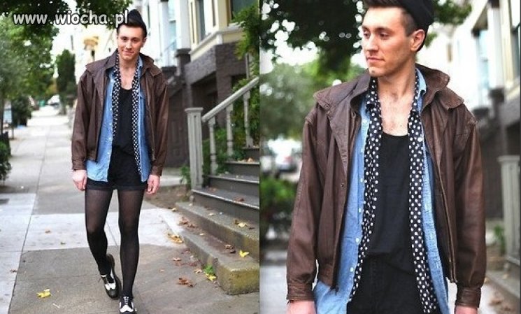 Moda modą...ale facet w rajstopach?