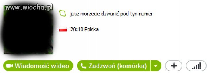 Wiocha na skype! 