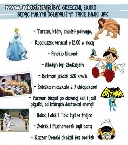 I jak być grzeczną po takich bajkach.