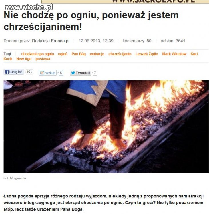 A ja nie chodzę mimo że nie jestem chrześcijaninem