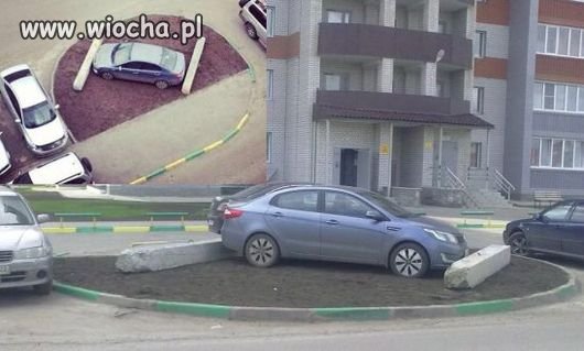 Zamiast karnego k..a, za parkowanie na trawniku