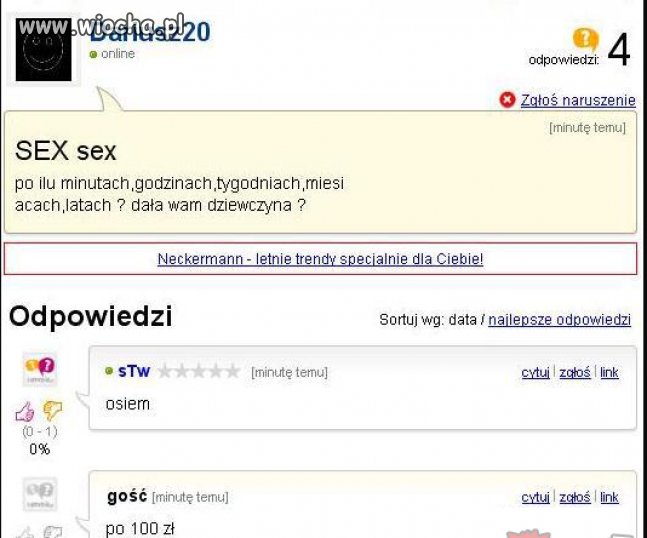 Wyczerpująca odpowiedź