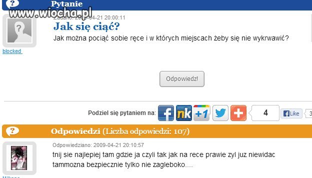 ,,Jak się ciąć?"