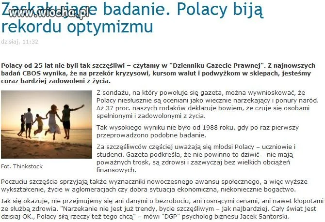 Kto jest szczęśliwy? 