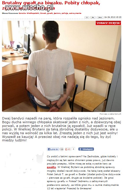 W Wielkiej Brytanii dostaliby dożywocie.