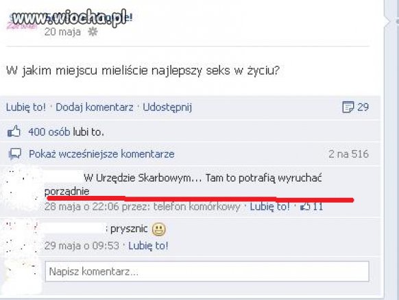 No właśnie w jakim miejscu?