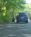 Pojechał z dzieckiem na spacer? Pojechał
