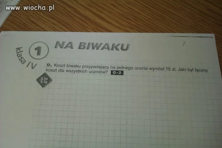 Zadanie dla czwartoklasisty