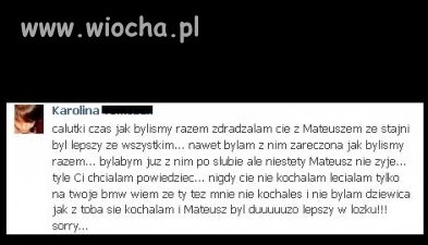 Nie ma to jak dowiedzieć się po latach...