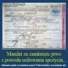Mandat za chęć napicia się piwa.