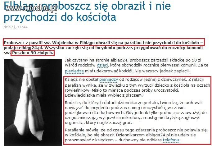 Pazerny ksiądz