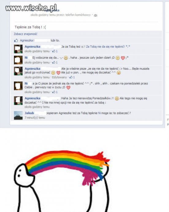 Słitaśne posty na fejsbuczku 