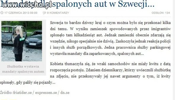 Pewnie była na szkoleniu w Polsce