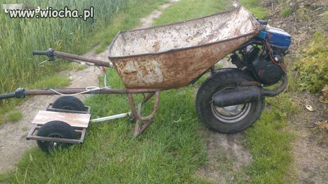 Taczka z silnikiem spaliowym