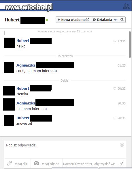 "Nie mam internetu"...