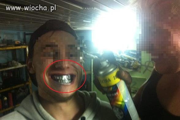 Dać dzieciom farbę w sprayu...