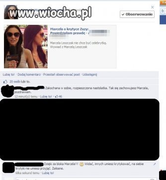 Marcela z Top Model pokazuje swoją inteligencję. 