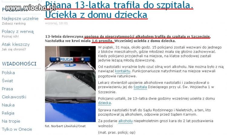 Zastanawia mnie tylko czy czasem dzieci z domu 